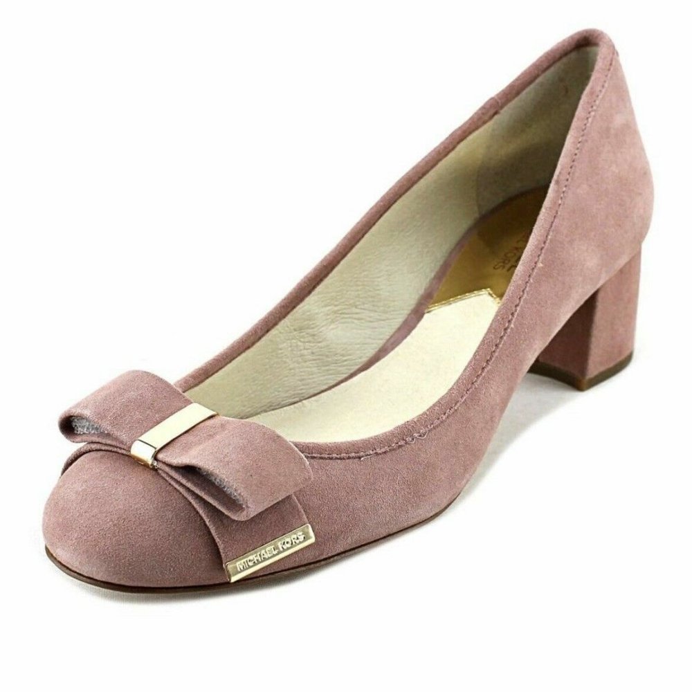 Michael Kors Kiera Bow Mid Pump Shoes 8.5 NEW IN BOX